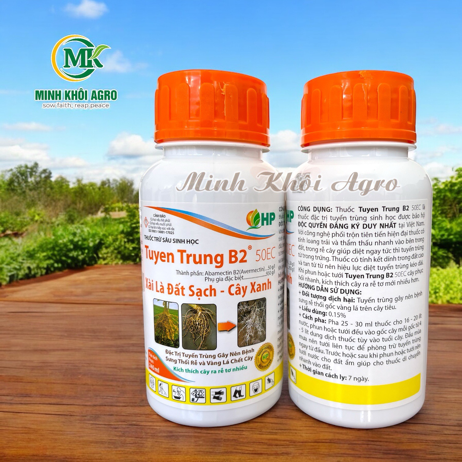Thuốc trừ sâu sinh học Tuyến Trùng B2 - Chai 240ml